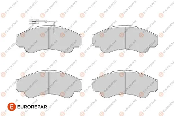 Kit de plaquettes de frein, frein à disque EUROREPAR 1686274780