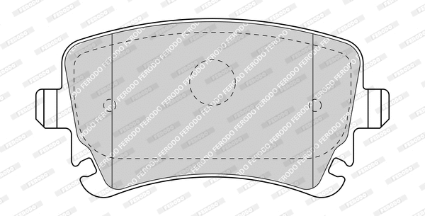 Kit de plaquettes de frein, frein à disque FERODO FDB1655-D