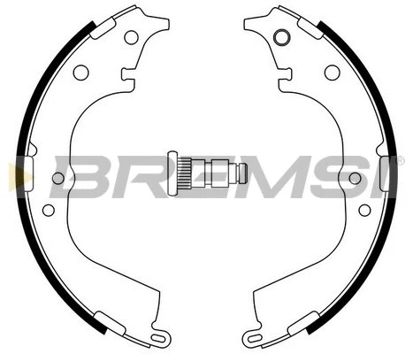 Jeu de mâchoires de frein BREMSI GF0941