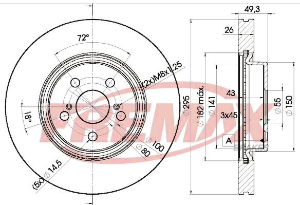 Disque de frein FREMAX BD-0505