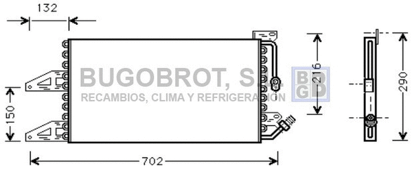 Condenseur, climatisation BUGOBROT 62-FT5215