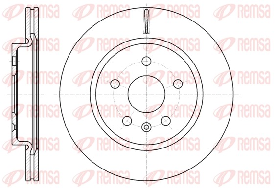 Disque de frein REMSA 61284.10