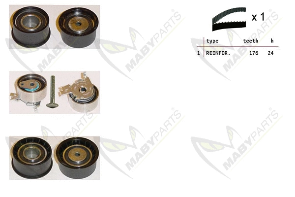 Kit de courroie crantée MABYPARTS OBK010425