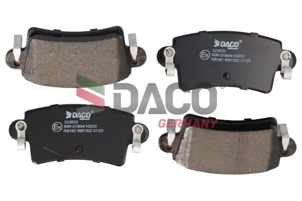 Kit de plaquettes de frein, frein à disque DACO Germany 323632