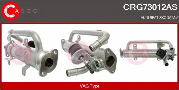 Radiateur, réaspiration des gaz d'échappement CASCO CRG73012AS