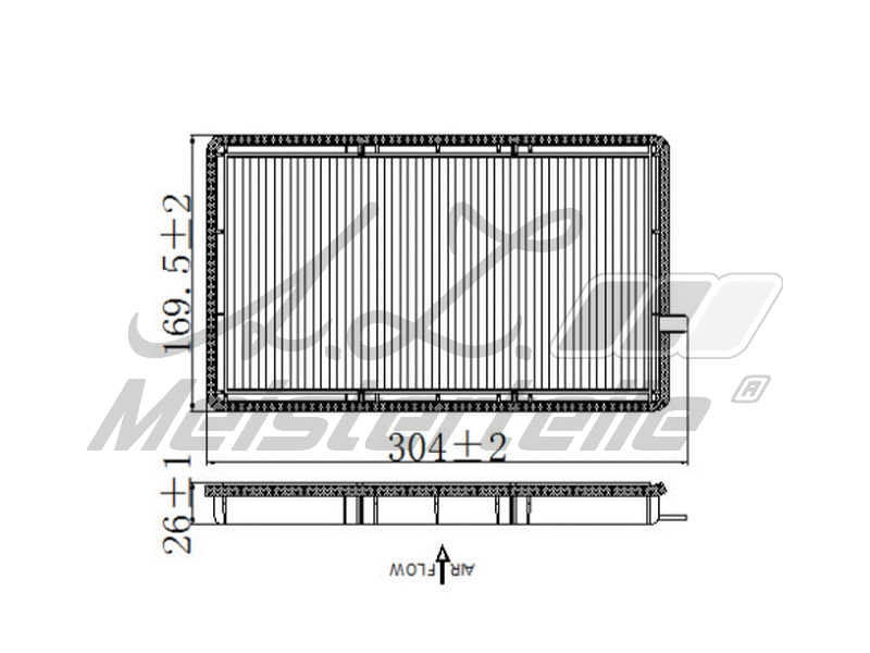 Filtre, air de l'habitacle A.Z. Meisterteile AZMT-41-010-1720