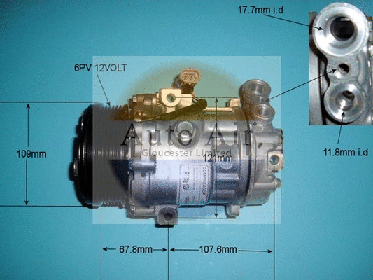Compresseur, climatisation AUTO AIR GLOUCESTER 14-4397P