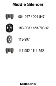 Silencieux central FA1 MD000018