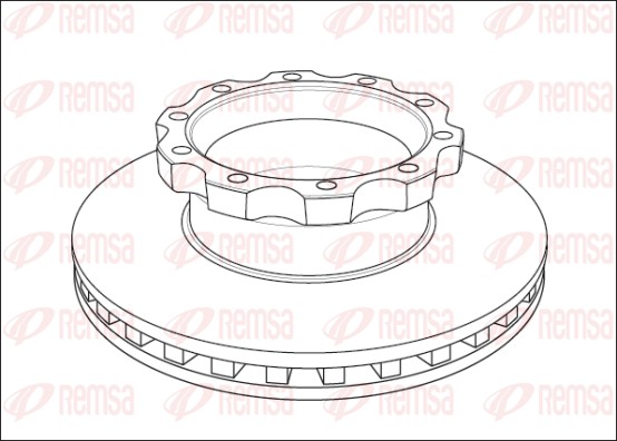 Disque de frein REMSA NCA1045.20