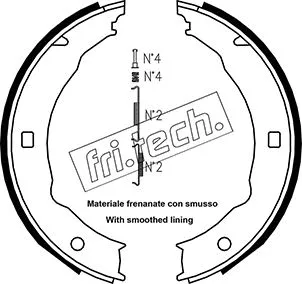 Jeu de mâchoires de frein, frein de stationnement fri.tech. 1079.193K