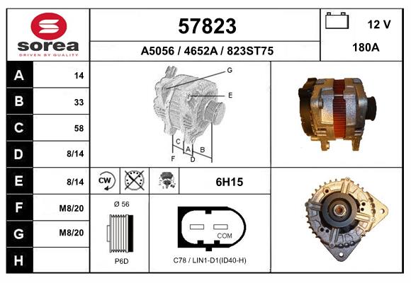 Alternateur EAI 57823