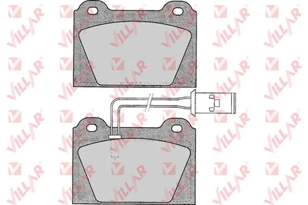 Kit de plaquettes de frein, frein à disque VILLAR 626.0243