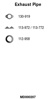 Tuyau d'échappement FA1 MD000207