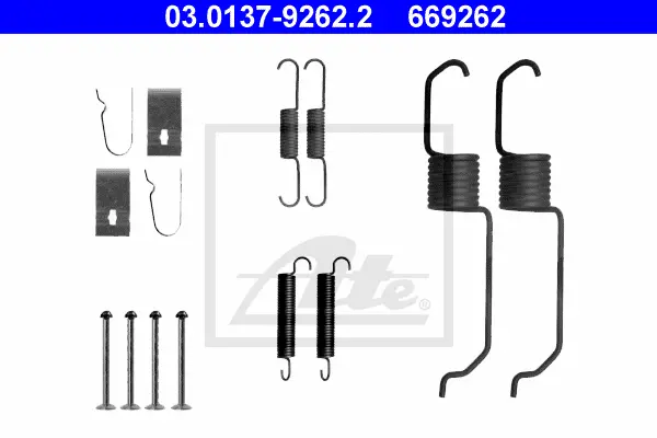 Kit d'accessoires, mâchoire de frein ATE-APAC 03.0137-9262.2