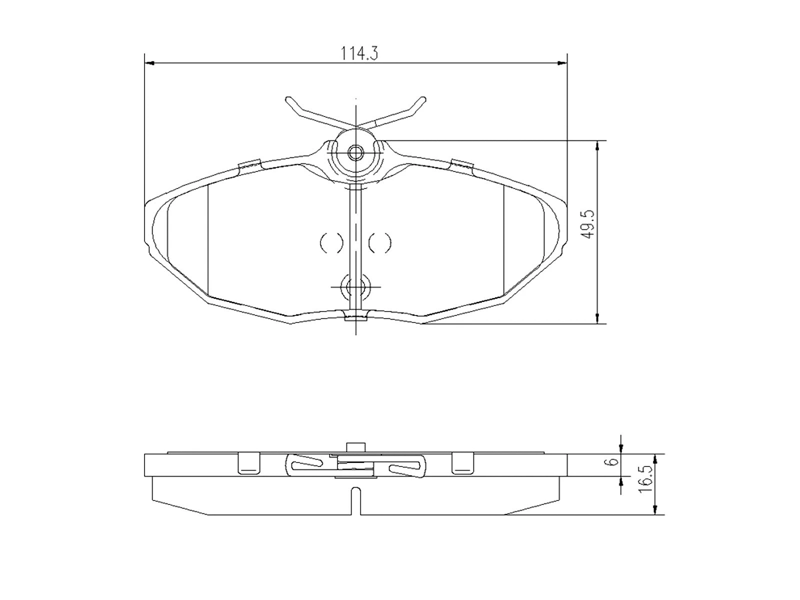Kit de plaquettes de frein, frein à disque A.Z. Meisterteile AZMT-44-022-1123