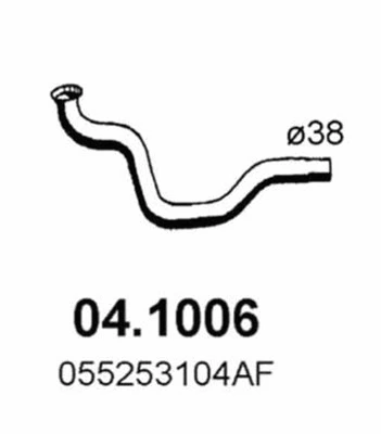 Tuyau d'échappement ASSO 04.1006