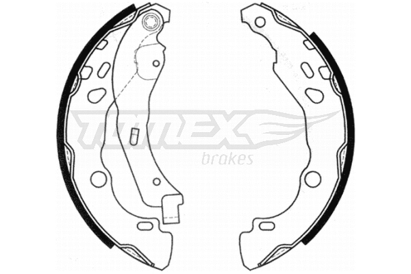 Jeu de mâchoires de frein TOMEX Brakes TX 20-99