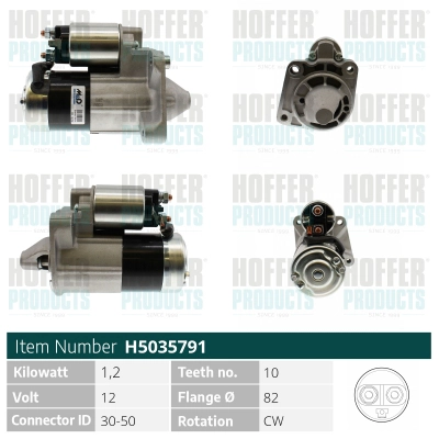 Démarreur HOFFER H5035791