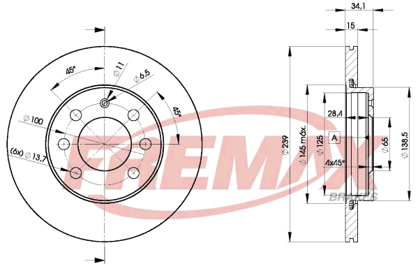 Disque de frein FREMAX BD-5607