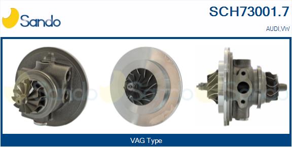 Groupe carter, turbocompresseur SANDO SCH73001.7