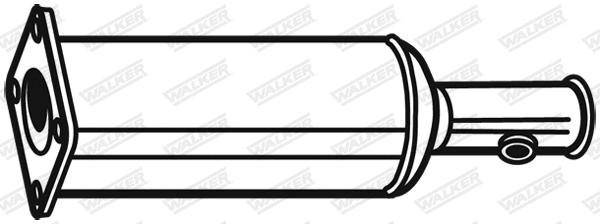 Filtre à particules / à suie, échappement WALKER 73179