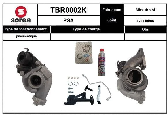 Turbocompresseur, suralimentation EAI TBR0002K