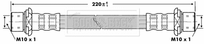 Flexible de frein BORG & BECK BBH6858