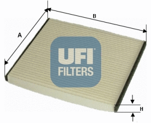 Filtre, air de l'habitacle UFI 53.185.00