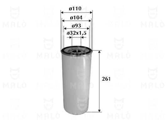 Filtre à carburant AKRON-MALÒ 1520134
