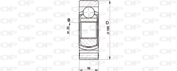 Jeu de joints, arbre de transmission OPEN PARTS CVJ5399.20