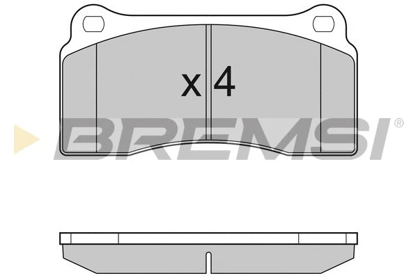 Kit de plaquettes de frein, frein à disque BREMSI BP3153