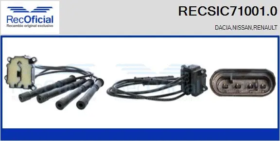 Bobine d'allumage RECOFICIAL RECSIC71001.0