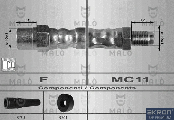 Flexible de frein AKRON-MALÒ 8913