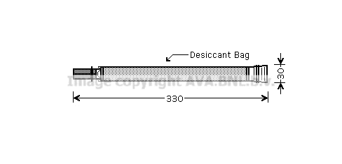 Filtre déshydratant, climatisation PRASCO BWD312