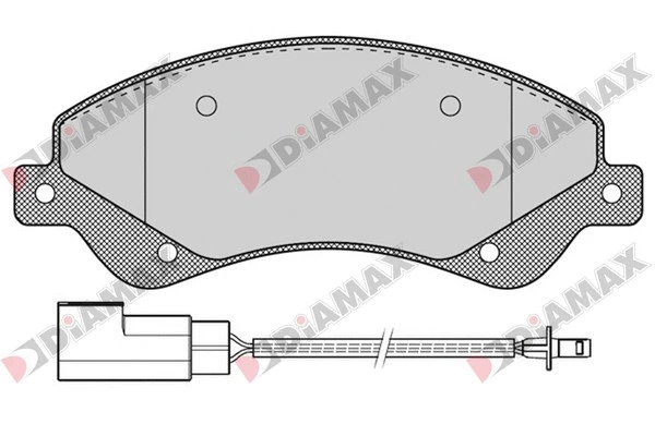Kit de plaquettes de frein, frein à disque DIAMAX N09187