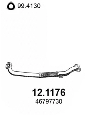 Tuyau d'échappement ASSO 12.1176