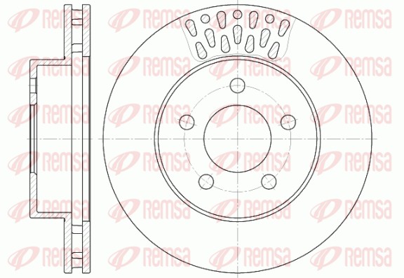 Disque de frein REMSA 6895.10