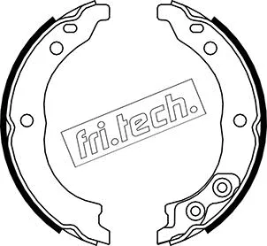 Jeu de mâchoires de frein, frein de stationnement fri.tech. 1034.113K