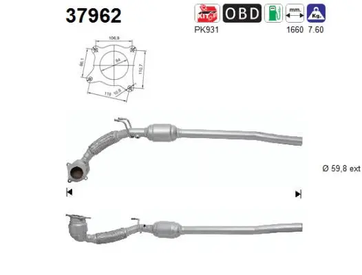Catalyseur AS 37962
