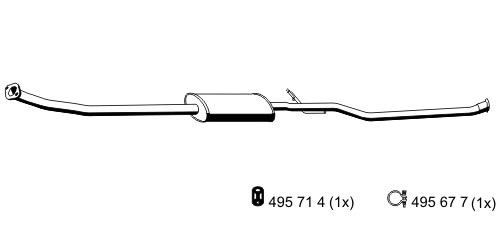 Silencieux central ERNST 500296