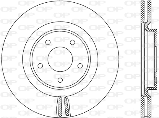 Disque de frein OPEN PARTS BDR2804.20