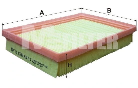 Filtre à air MFILTER K 431