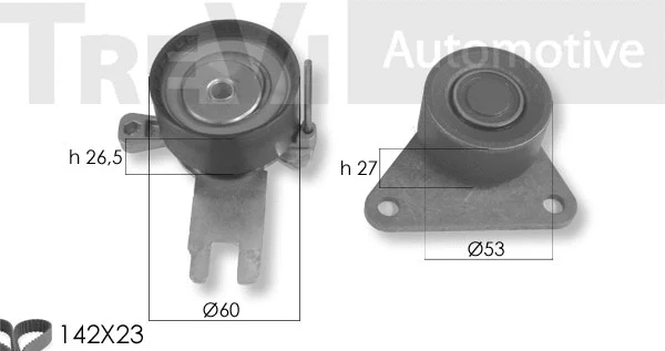 Kit de courroie crantée TREVI AUTOMOTIVE KD1429