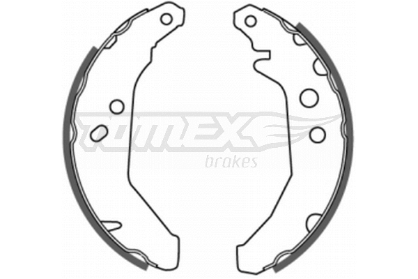 Jeu de mâchoires de frein TOMEX Brakes TX 20-66