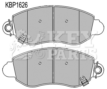 Kit de plaquettes de frein, frein à disque KEY PARTS KBP1626