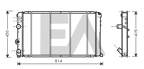 Radiateur, refroidissement du moteur EACLIMA 31R60059