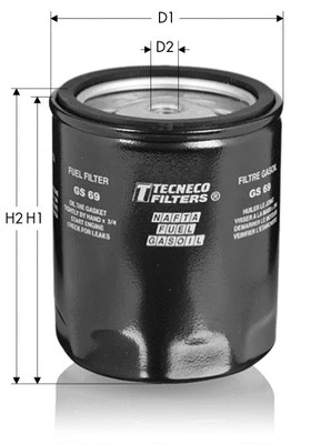 Filtre à carburant TECNECO FILTERS GS69