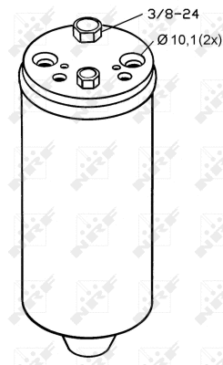 Filtre déshydratant, climatisation NRF 33121