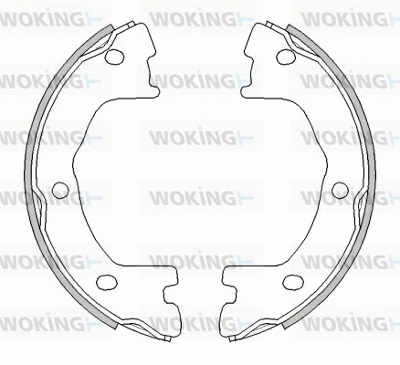 Mâchoire de frein, frein de stationnement WOKING Z4524.00