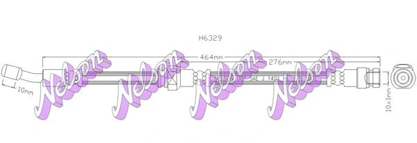 Flexible de frein KAWE H6329